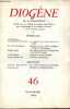 Diogène n°46 1964 - Le mariage et la construction de la réalité par Peter Berger et Hansfried Kellner - problèmes de la création artistique la leçon ...