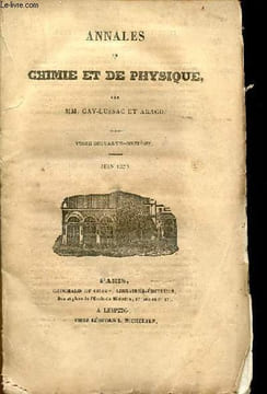 Annales de chimie et de physique - Tome 71 juin 1839 - Analyses comparées des alimens consommés et des produits rendus par une vache laitière ...