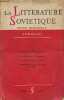 La littérature soviétique n°5 1949 - Vers les cimes par A.Sakse - la vérité de l'art par A.Tarrassenkov - la littérature lettonne par V.Lacis - de la ...