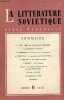 La littérature soviétique n°6 1953 - Vers de nouveaux rivages par V.Lacis - Karl Marx par G.Obitchkine - l'esthétique de Tchernychevski par ...