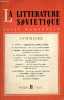 La littérature soviétique n°11 1953 - Verkhovina notre lumière par M.Tévélev - pour un art qui unit les peuples par D.Chostakovitch - une littérature ...