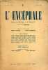 L'encéphale journal de neurologie et de psychiatrie n°2 XXXIIe année 2e vol. juillet-aout 1937 - Recherches sur les polypeptides du sang et du liquide ...
