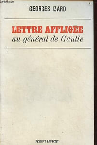 Lettre affligée au général de Gaulle.