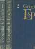 Geografia de Espana - segunda edicion - En 2 tomes (2 volumes) - tomes 1 + 2.. J.Vila Valenti