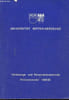 Universit&auml;t witten/herdecke vorlesungs- und personalverzeichnis wintersemester 1988/89.. Collectif