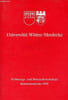 Universit&auml;t Witten/Herdecke vorlesungs- und personalverzeichnis sommersemester 1991.. Collectif
