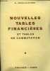 Nouvelles tables financières et tables de commutation.. M.Falguières Pascal