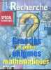 La Recherche n°346 octobre 2001 - Spécial mathématiques - Grandes et petites énigmes mathématiques.. Collectif