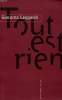 TOUT EST RIEN. GIACOMO LEOPARDI