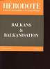 BALKANS ET BALKANISATION. COLLECTIF