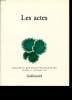 NOUVELLE REVUE DE PSYCHANALISE N 31 LES ACTES. COLLECTIF