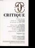 CRITIQUE N 442. COLLECTIF