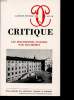 CRITIQUE N 452-453. COLLECTIF