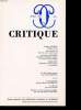 CRITIQUE N 479. COLLECTIF