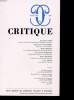 CRITIQUE N 504. COLLECTIF