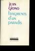 FRAGMENTS D UN PARADIS n 20. JEAN GIONO