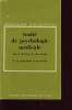 TRAITE DE PSYCHOLOGIE MEDICALE : LA PERSONNALITE ET SES TROUBLES TOME 1. PAUL SIVADON