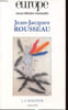 EUROPE N &deg;930 : JEAN JACQUES ROUSSEAU. COLLECTIF