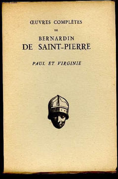 PAUL ET VIRGINIE / / OEUVRES COMPLETES DE BERNARDIN DE SAINT-PIERRE - COLLECTION LES TEXTES FRANCAIS. BERNARDIN DE SAINT PIERRE