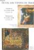 Catalogue de vente aux enchères : 14 juillet 2000 - Hôtel des ventes de Bayeux : gravures et dessins anciens, beaux tableaux anciens, objets d'art ...