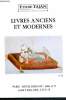 Catalogue de vente aux enchères : 9 mars 2000 - Hôtel Drouot - Paris : livres anciens et modernes (manuscrit de Frédéric Mistral ...), livres anciens ...