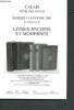 Catalogue de vente aux enchères : 13 janvier 2001 - Hôtel des ventes - Calais : livres anciens et modernes (position de thèse de Goethe, ouevre ...