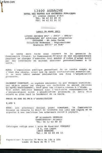 Catalogue de vente aux enchères : 26 Mars 2001 - Hôtel des ventes - Aubagne : livres ancines XVIe, XVIIe, XVIIIe - littérature XXe, éditions originales - Caillois - St John Perse - Illustrés modernes