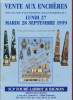 Catalogue de ventes aux enchères - 27 et 28 septembre 1999 - Hôtel des ventes de Toulouse : importante maison bourgeoise de C. : beaux bijoux anciens ...