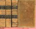 Discours choisis de M.T. Cicéron -3 volumes : Tomes I,II et III. Cicéron