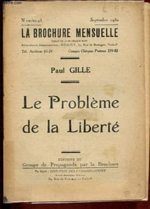 La brochure mensuelle n°93 - Septembre 1930 : Le problème de la liberté
