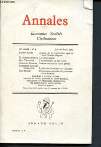 Annales : Economies, sociétés, civilisations n° 4 - 19e année - Juillet-Août 1964