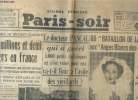 Paris-Soir n°5398 - 16e année - Vendredi 222 Avril 1938. Audiat Pierre, Danan Alexis, de Segonzac A.