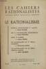 Les cahiers rationalistes - n°160 - Janvier 1957 : La rationalisme. Kahane Ernest, Guichard Marcel, Rennes Jacques
