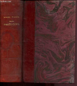 Traité élémentaire de droit civil - Conforme au programme officiel des facultés de droit - Tome I : rpincipes généraux, les personnes, la famille, les incapables, les biens