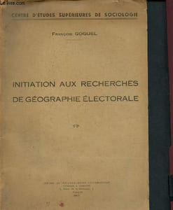 Initiation aux recherches de géographie électorale