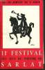 Programme officiel du XIe festival des jeux du théâtre de Sarlat et la Dordogne - Du 28 Juillet au 5 Août. Fornier Jacques