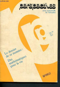 Perspectives - revue trimestrielle de l'éducation n°3 - Vol IX - 1979 : Education globale et développement de la personnalité, Réflexions sur ...