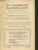 "Le courrier rationaliste - Supplément mensuel aux ""Cahiers Rationalistes"" n°6 - 4e année - 23 Juin 1957 : Hommage à Jacques Hadamard - Président ...