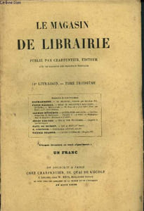 Le magasin de librairie - Tome troisème - 11e livraison : Littérature anglaise, par Alfred Mézières : Les contemporains de Shakespeare (Chap V : Les rivaux de Shakspeare dans la tragédie : Beaumont et Fletcher) - etc.