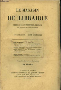 Le magasin de librairie - Tome quatrième - 13ème livraison - 10 mai 1859 : Etude sur Thucydide : Chap II : Les récits et les descriptions - Essai de philosophie religieuse : VII : La Providence dans l'homme, VVVV : Mystère de la douleur, IX : La religion,
