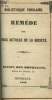 Rem&egrave;de aux maux actuels de la Soci&eacute;t&eacute; (Biblioth&egrave;que populaire n&deg;11). Anonyme
