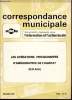 Correspondance municipale n°207 - Avril 1980 : Les opérations programmées d'amélioration de l'habitat - Un exemple d'O.P.A.H. en milieu urbain : ...