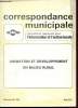 Correspondance municipale n°221-222 - Octobre - Novembre 1981 : Animation et développement en milieu rural. Gontcharoff G., Davaine Jean-François