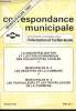 Correspondance municipale n°226 - Mars 1982 : La décentralisation et l'action économique des collectivités locales - Municipales N°2 : Les recettes de ...