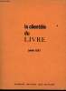 La clientèle du livre - Juillet 1967. Syndicats National des Editeurs, IFOP