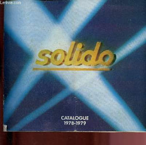 Catalogue Solido - 1978-1978 ( Automobiles miniatures à l'échelle 1/43e en métal / Die cast car miniatures scale 1:43 / Miniaturen der schönsten Modell aus Metall in Mabstab 1/43e)