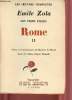"Les Trois Villes : Rome - Tome II (Collection"" Les Oeuvres complètes Emile Zola"")". Zola Emile