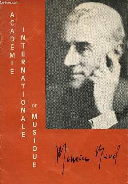 Revue de l'Académie Internationale de Musique Maurice Ravel - Du 1er au 23 Septembre 1970 : Comité d'honneur et réglement de l'Académie. Académie ...