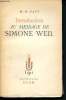 Introduction au message de Simone Weil. Davy M.-M.