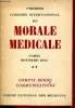 Premier congrès international de morale médicale. Paris, 30 septembre, 1er, 2 et 3 octobre 1955. Communications, compte rendu.. Piedelièvre René, ...